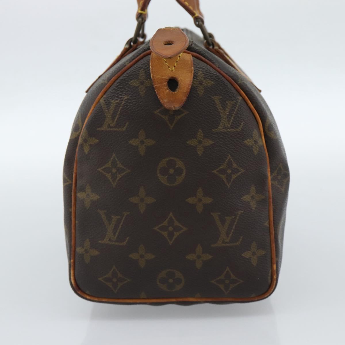 LOUIS VUITTON Monogram Speedy 25 Hand Bag M41528 LV Auth 185496