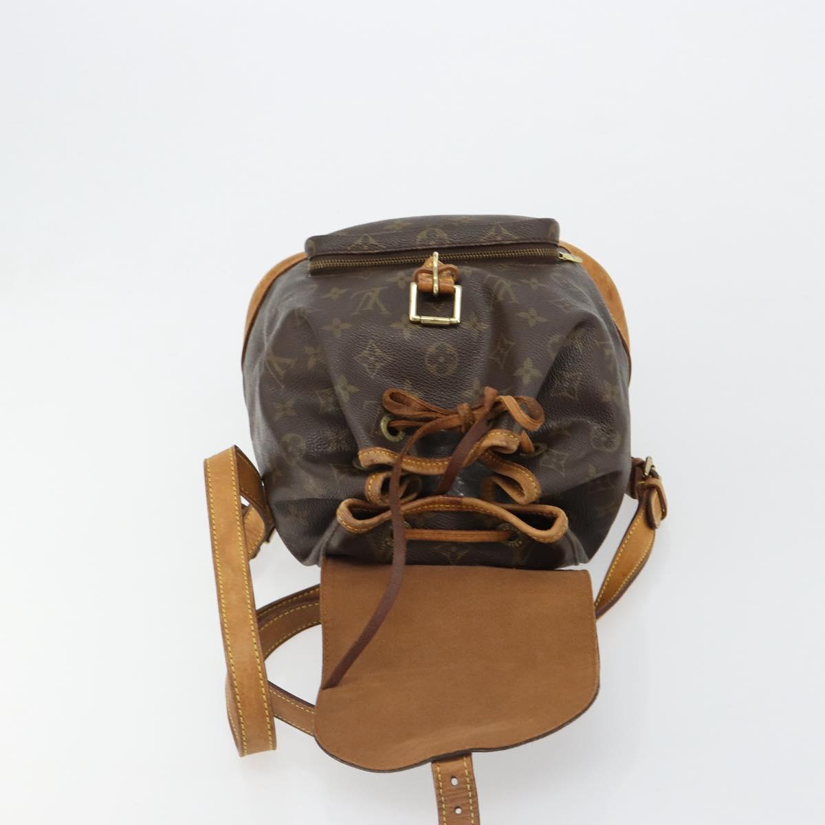 LOUIS VUITTON Monogram Montsouris PM Backpack M51137 LV Auth 185497