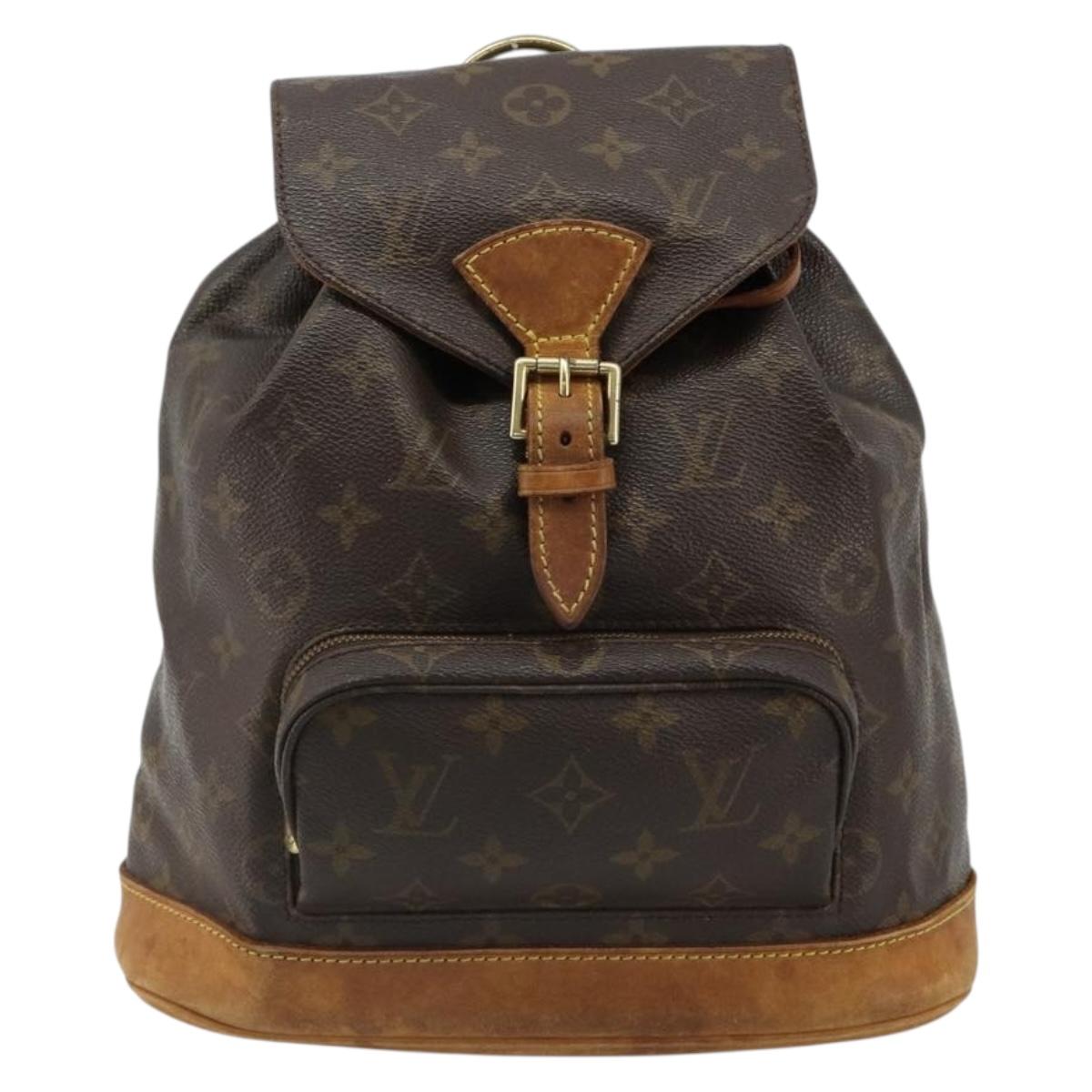 LOUIS VUITTON Monogram Montsouris PM Backpack M51137 LV Auth 185497