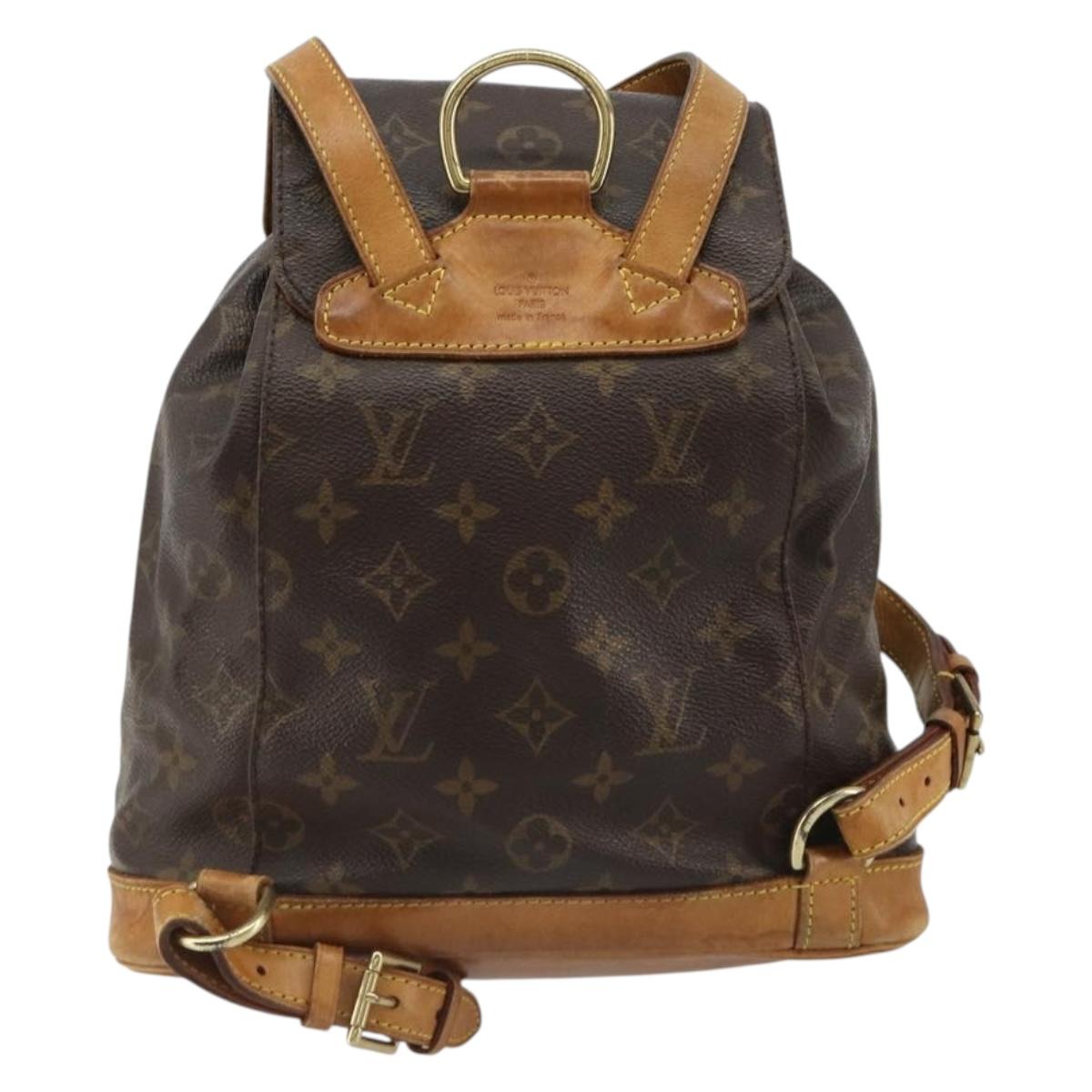 LOUIS VUITTON Monogram Montsouris PM Backpack M51137 LV Auth 185497