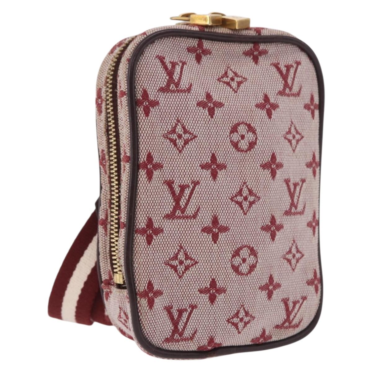 LOUIS VUITTON Monogram Mini US Digital Pouch Red M60001 LV Auth 185511
