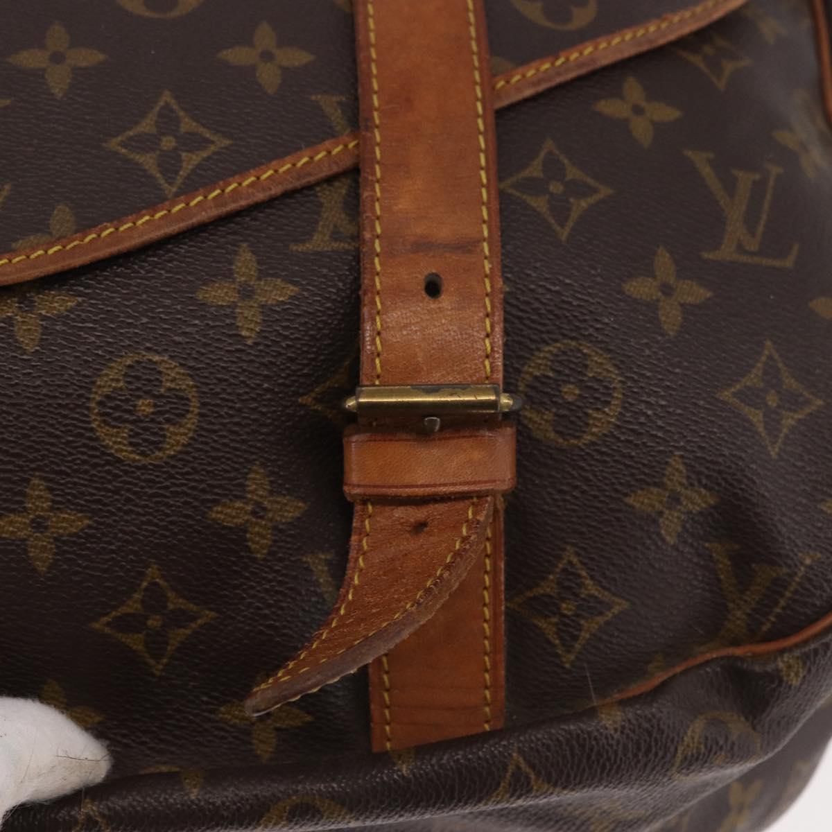 LOUIS VUITTON Monogram Saumur 43 Shoulder Bag M42252 LV Auth 185526