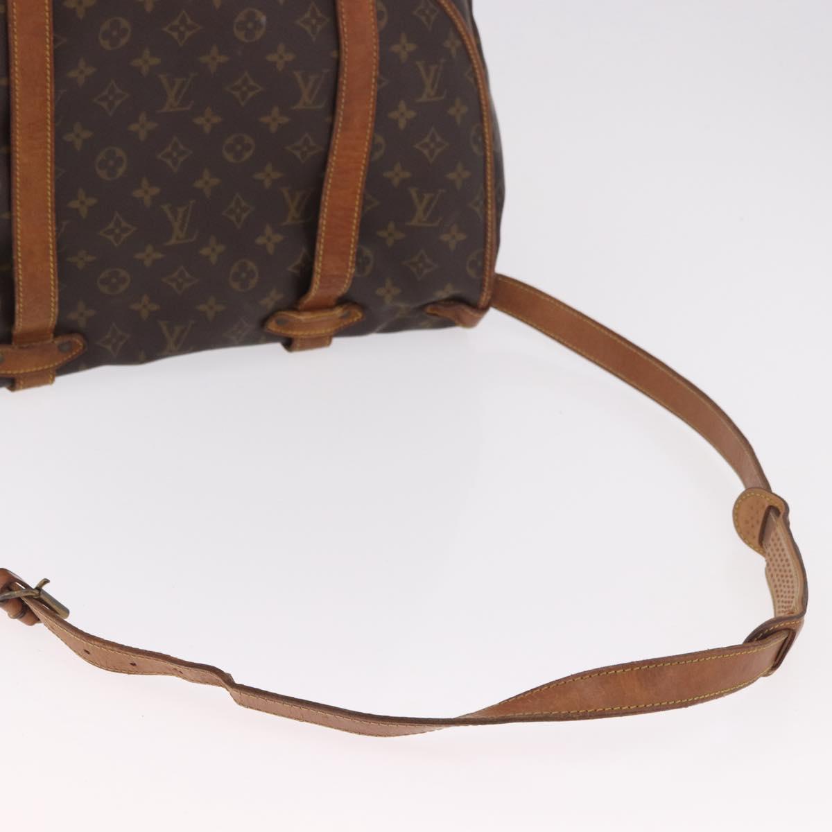 LOUIS VUITTON Monogram Saumur 43 Shoulder Bag M42252 LV Auth 185526