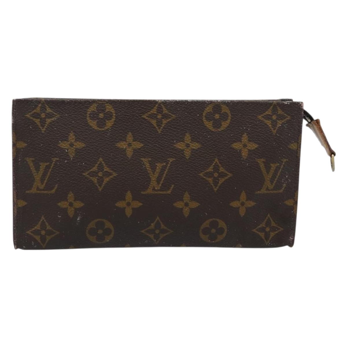 LOUIS VUITTON Monogram Bucket GM Accessory Pouch LV Auth 185528