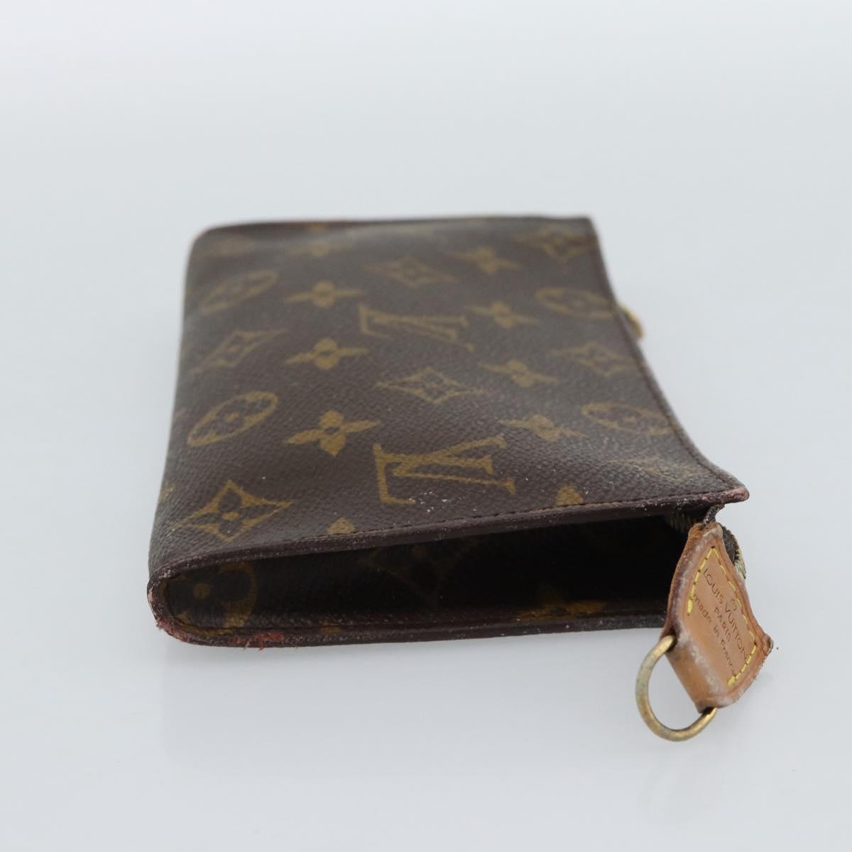 LOUIS VUITTON Monogram Bucket GM Accessory Pouch LV Auth 185528