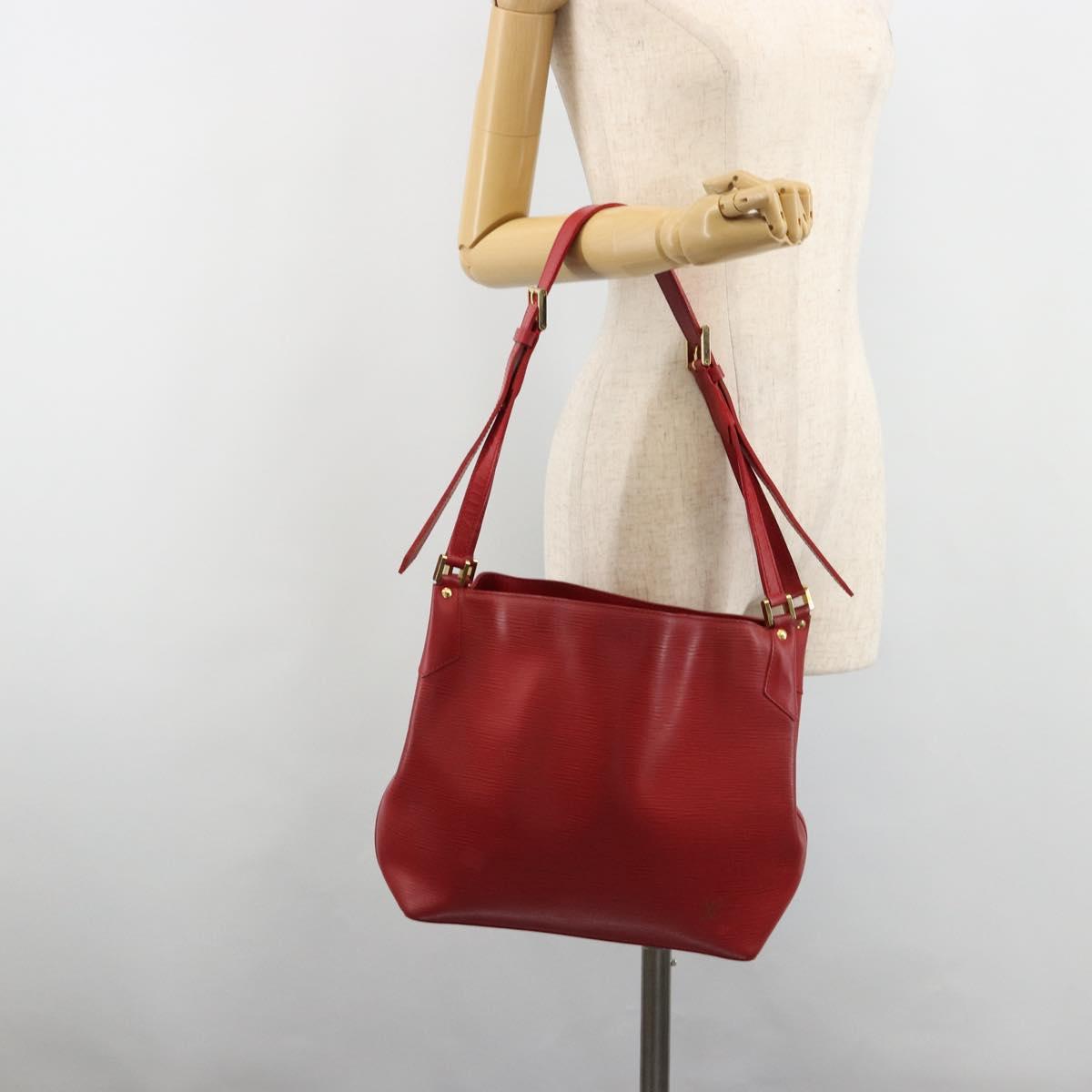 LOUIS VUITTON Epi Mandala MM Shoulder Bag Red M5889E LV Auth 185529