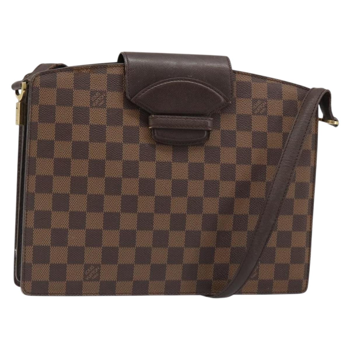 LOUIS VUITTON Damier Ebene Kurcell Shoulder Bag LV Auth 185530A
