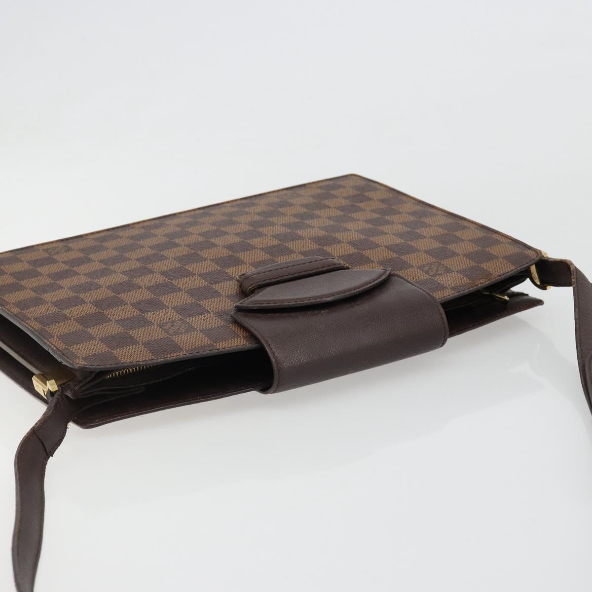 LOUIS VUITTON Damier Ebene Kurcell Shoulder Bag LV Auth 185530A