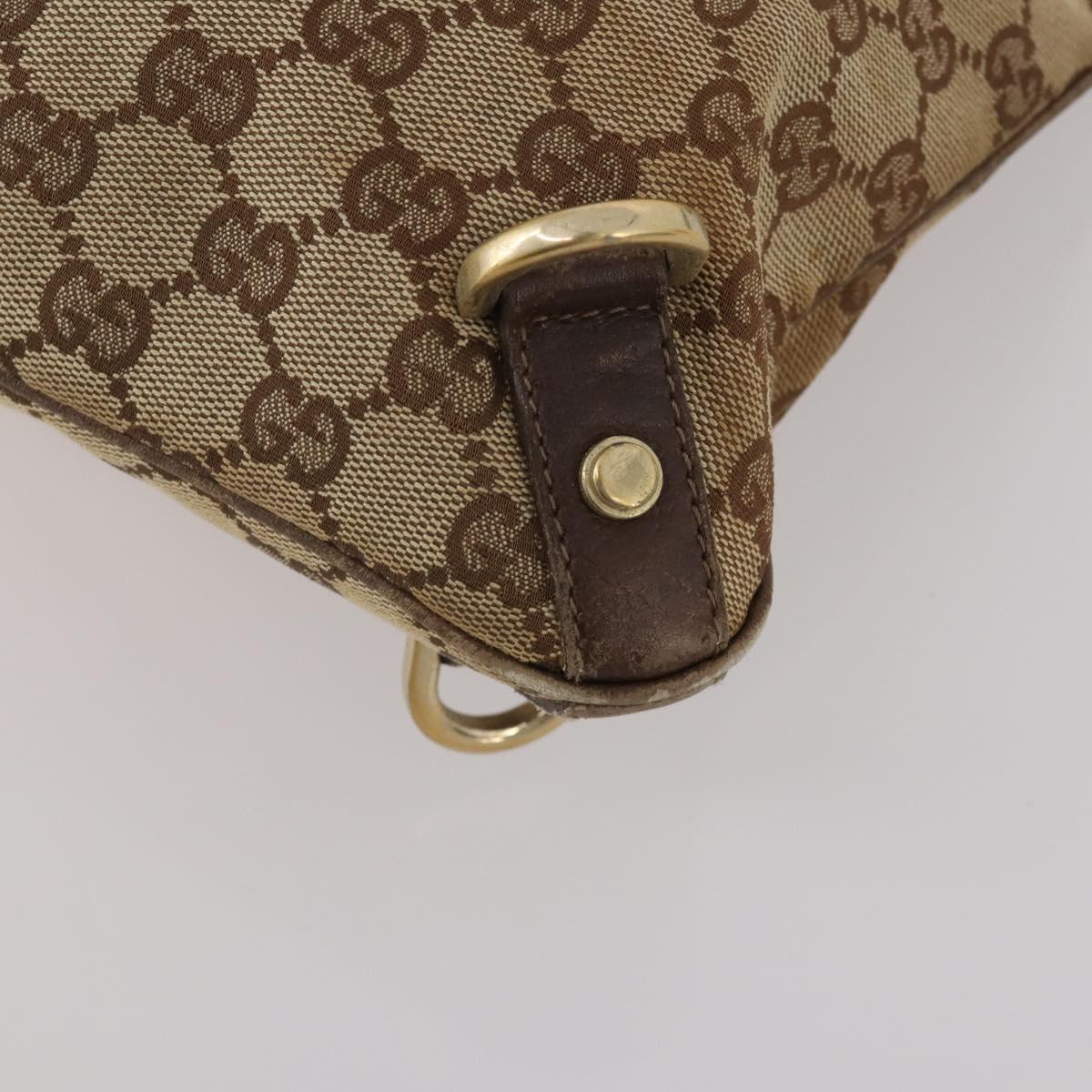GUCCI GG Canvas Shoulder Bag 2 Set Beige Navy Auth 185541