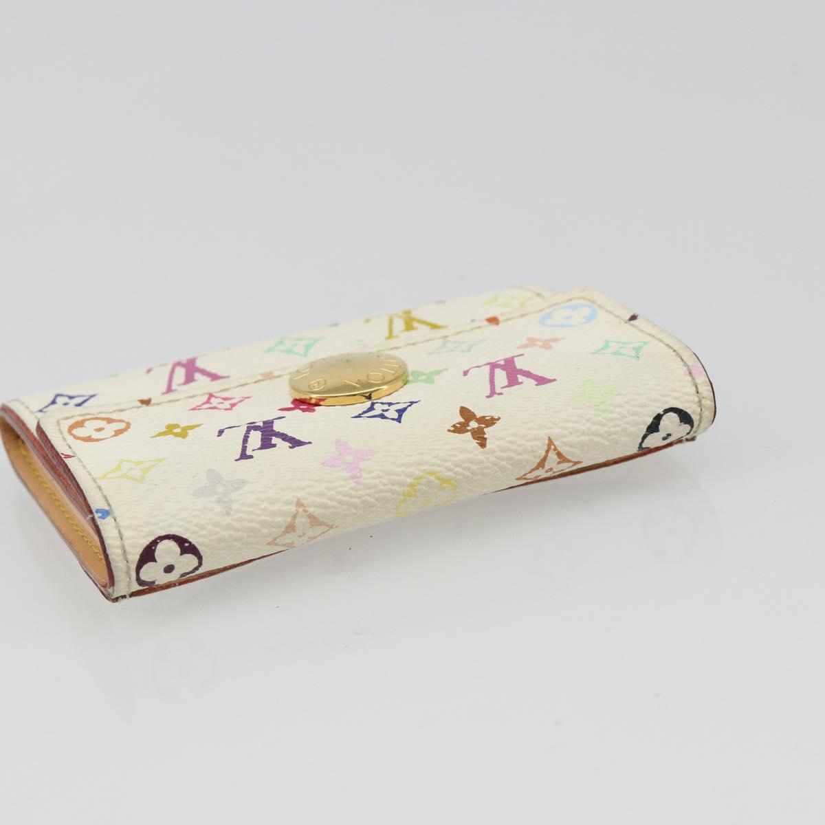 LOUIS VUITTON Multicolor Porte Monnaie Cozy Coin Purse White M60006 Auth 185546