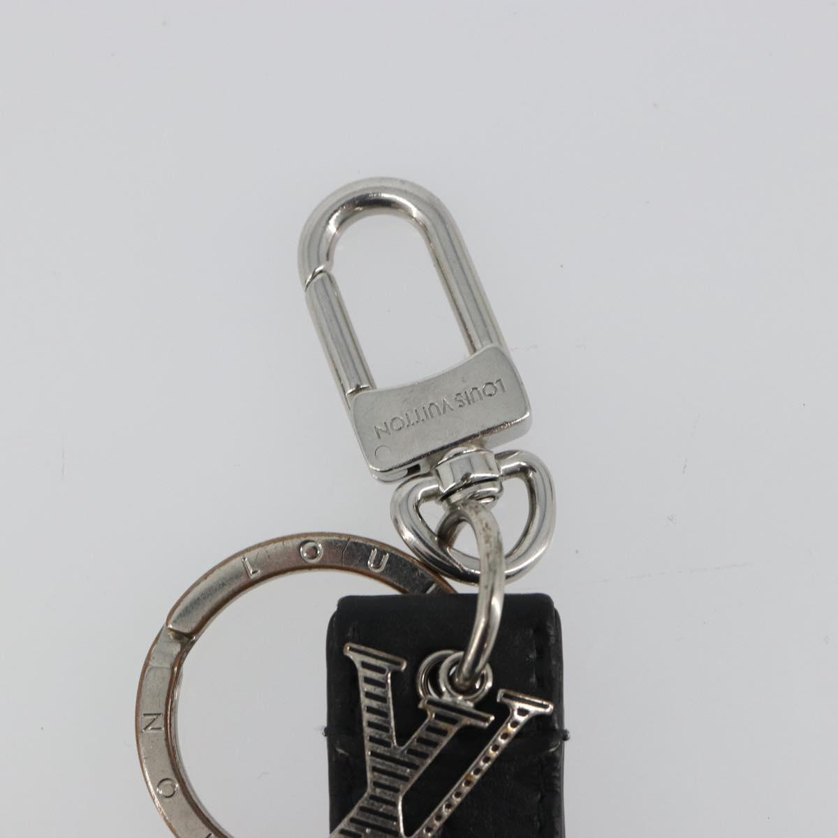 LOUIS VUITTON Monogram Shadow Key Holder Dragonne Black M01298 LV Auth 185547