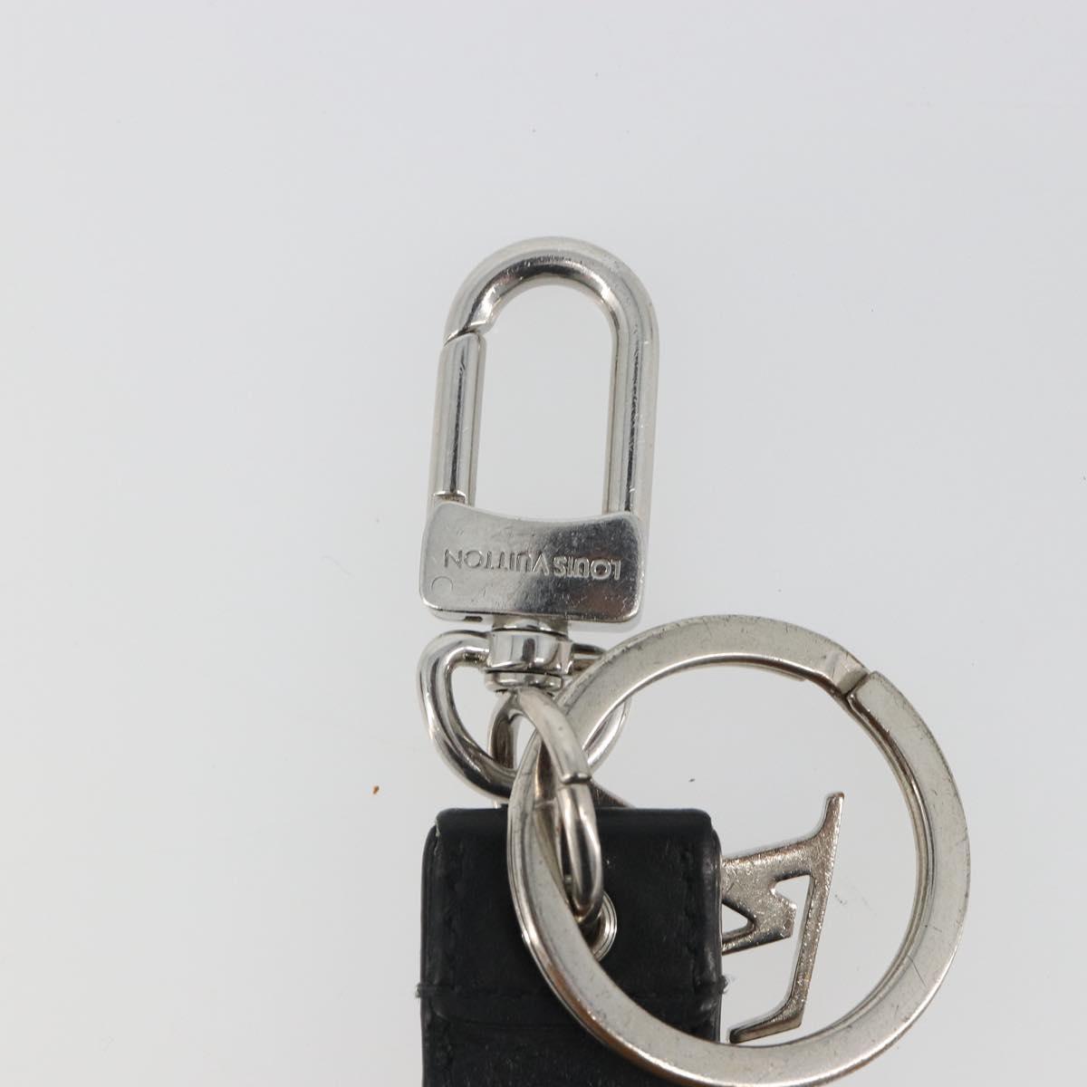 LOUIS VUITTON Monogram Shadow Key Holder Dragonne Black M01298 LV Auth 185547