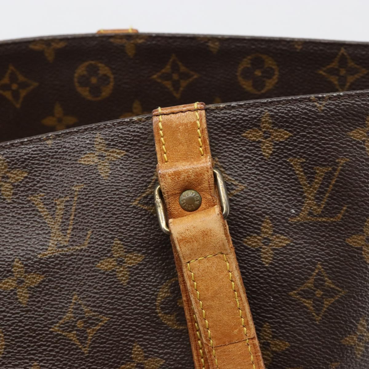 LOUIS VUITTON Monogram Sac Shopping Tote Bag M51108 LV Auth 185549
