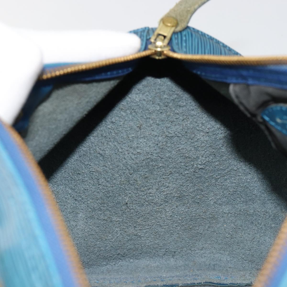 LOUIS VUITTON Epi Speedy 30 Hand Bag Toledo Blue M43005 LV Auth 185554