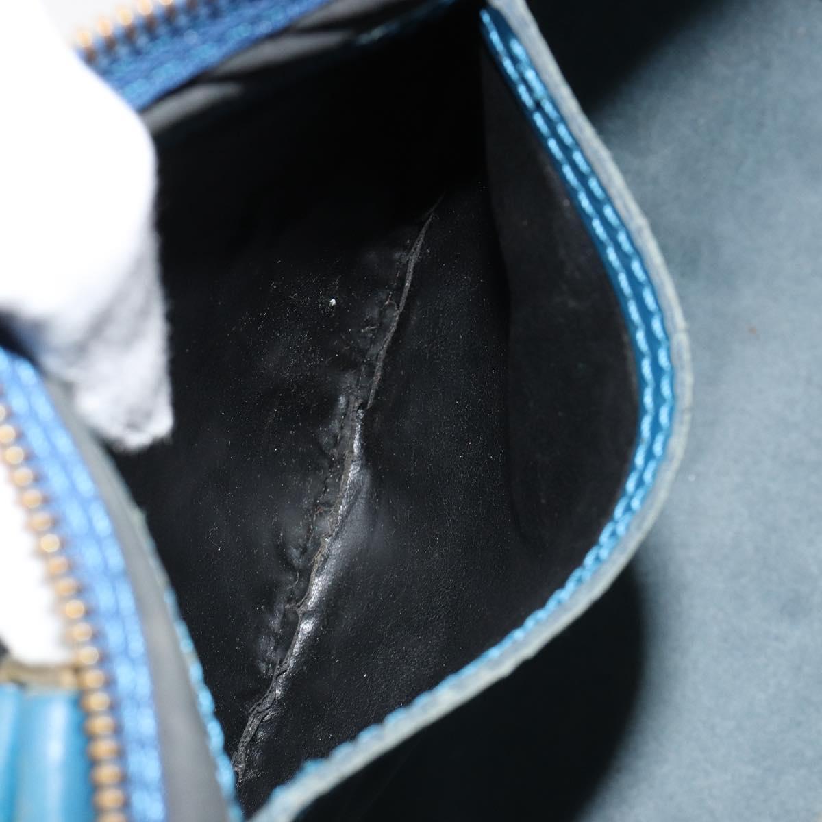 LOUIS VUITTON Epi Speedy 30 Hand Bag Toledo Blue M43005 LV Auth 185554