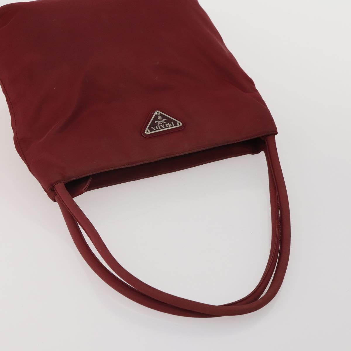 PRADA Hand Bag Nylon 4 Set Khaki Light Blue Red Auth 185563