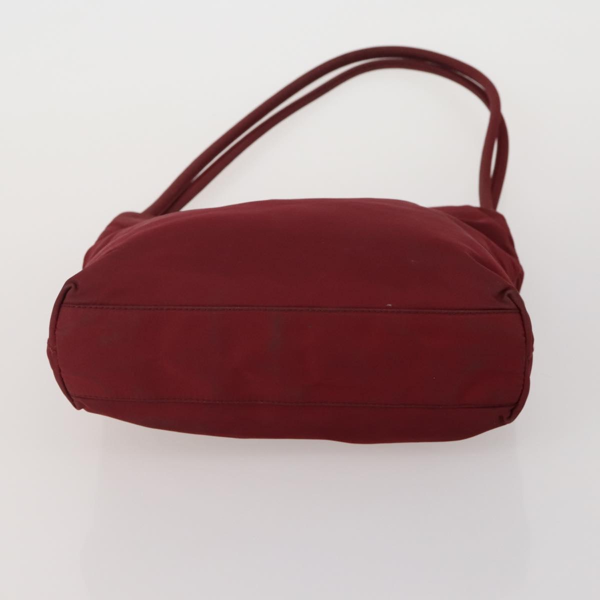 PRADA Hand Bag Nylon 4 Set Khaki Light Blue Red Auth 185563