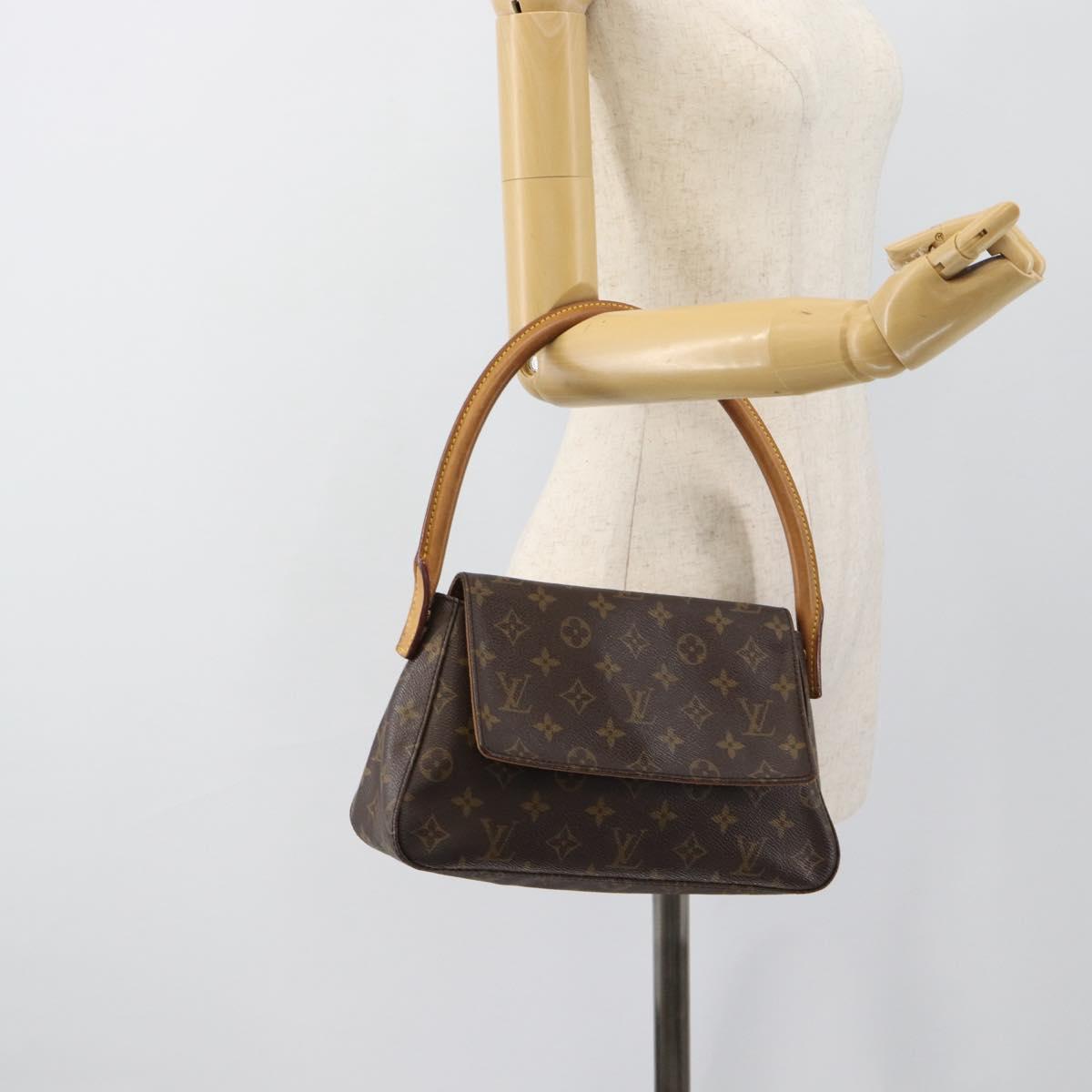 LOUIS VUITTON Monogram Mini Looping Shoulder Bag M51147 LV Auth 185593A