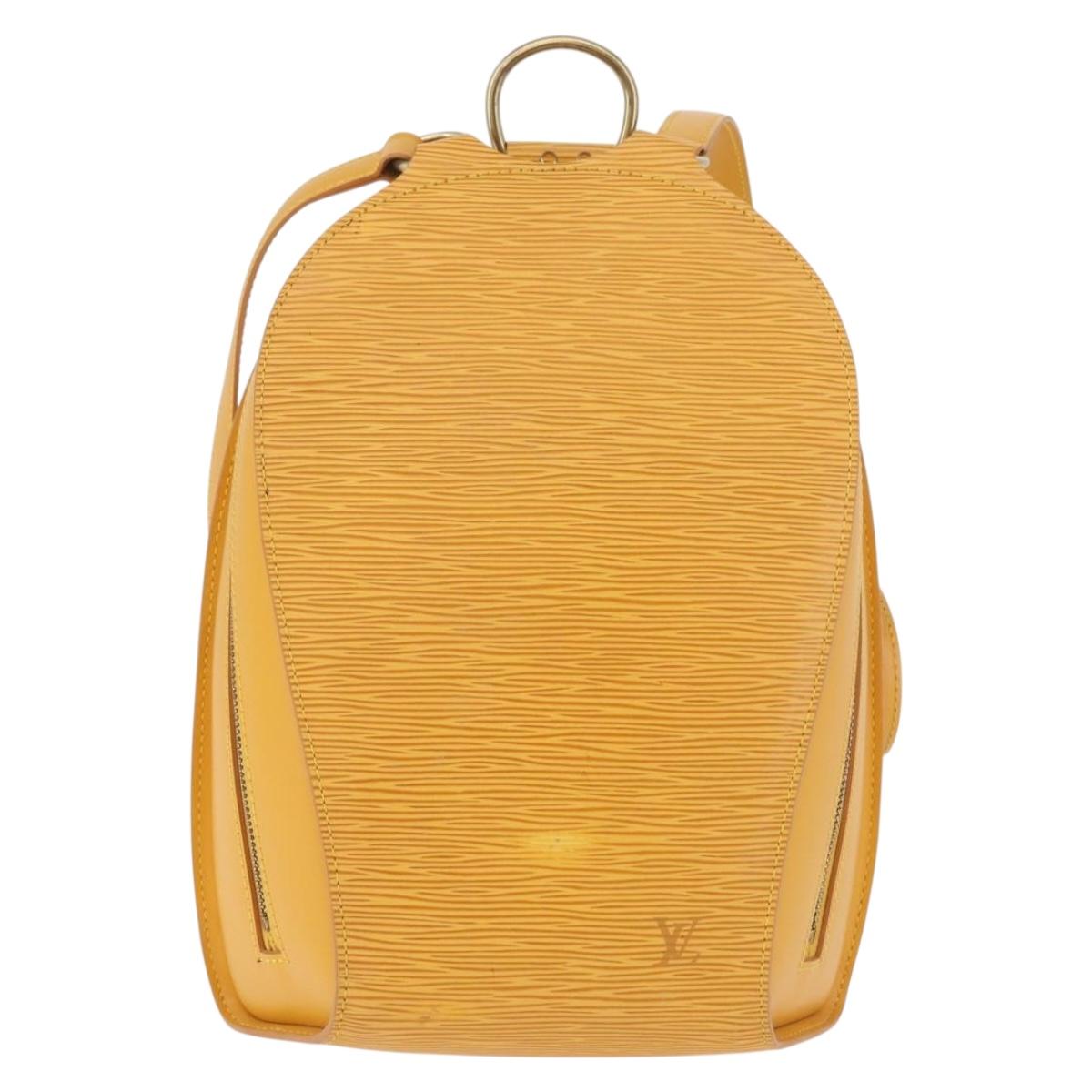 LOUIS VUITTON Epi Mabillon Backpack Yellow M52239 LV Auth 185616A