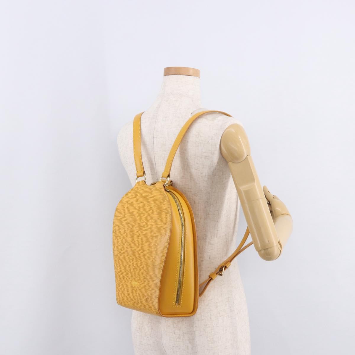 LOUIS VUITTON Epi Mabillon Backpack Yellow M52239 LV Auth 185616A