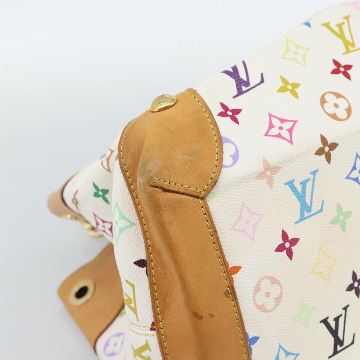 LOUIS VUITTON Monogram Multicolor Ursula Tote Bag White M40123 LV Auth 185619