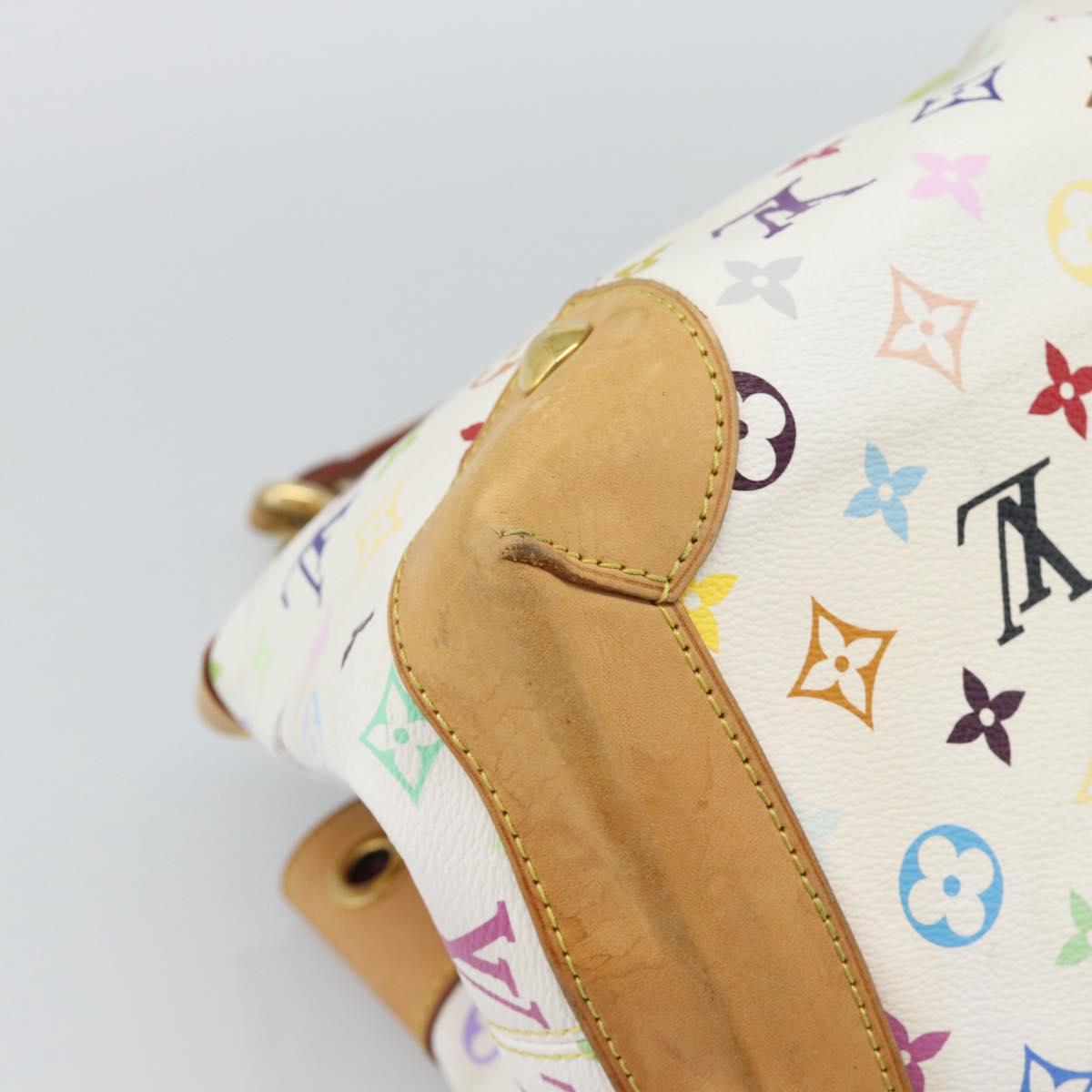 LOUIS VUITTON Monogram Multicolor Ursula Tote Bag White M40123 LV Auth 185619