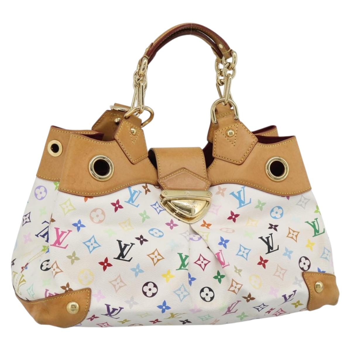 LOUIS VUITTON Monogram Multicolor Ursula Tote Bag White M40123 LV Auth 185619