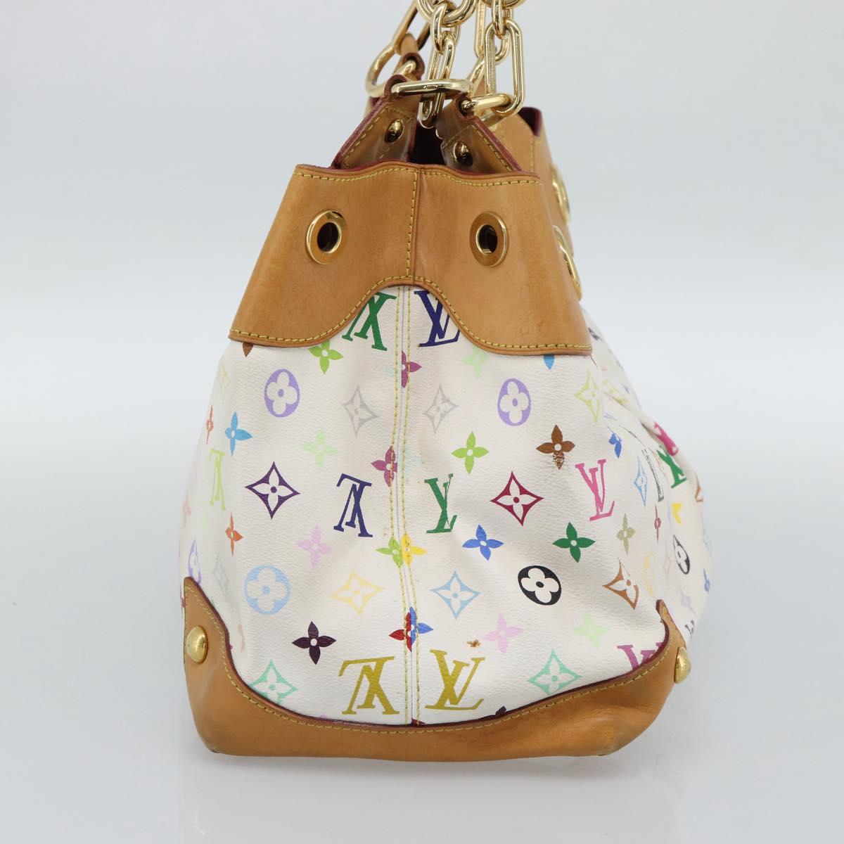 LOUIS VUITTON Monogram Multicolor Ursula Tote Bag White M40123 LV Auth 185619