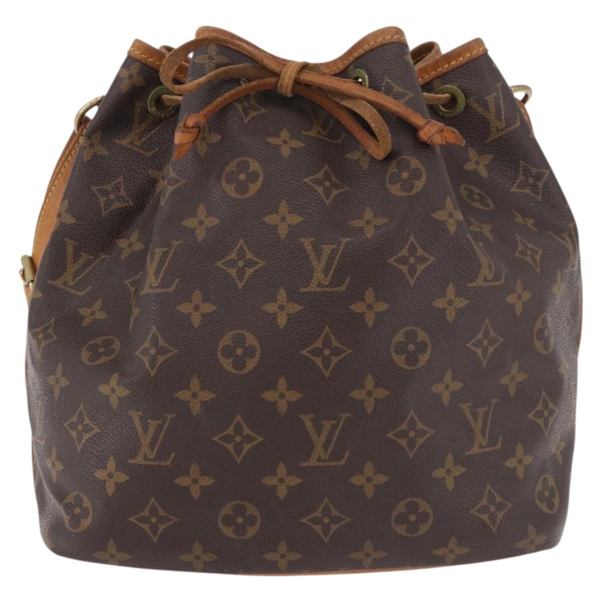 LOUIS VUITTON Monogram Petit Noe Shoulder Bag M42226 LV Auth 185620