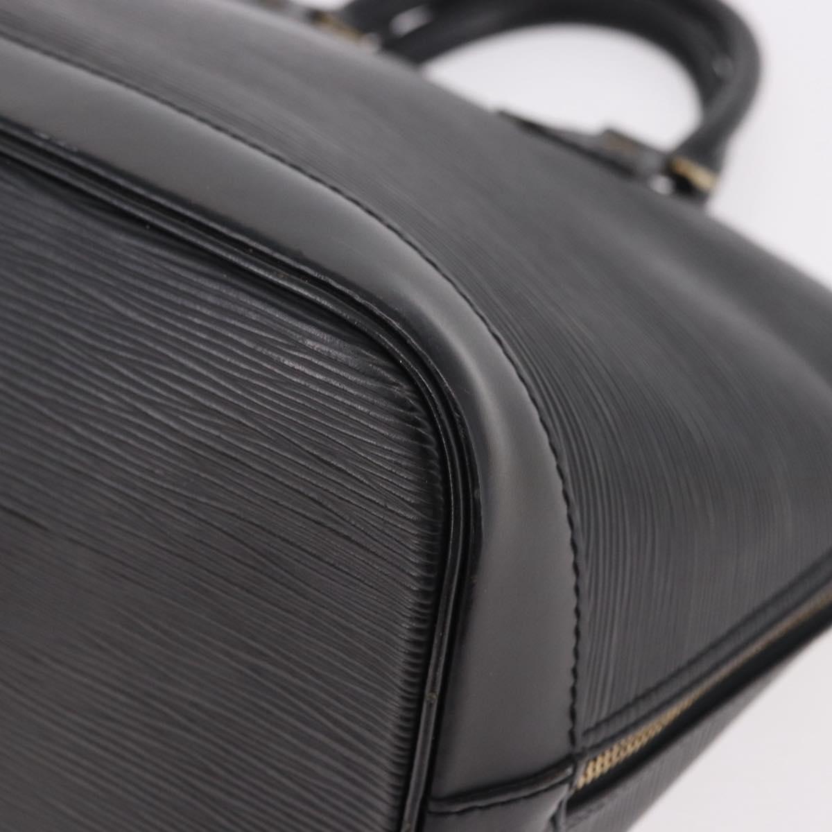 LOUIS VUITTON Epi Alma Hand Bag Noir Black M52142 LV Auth 185634A