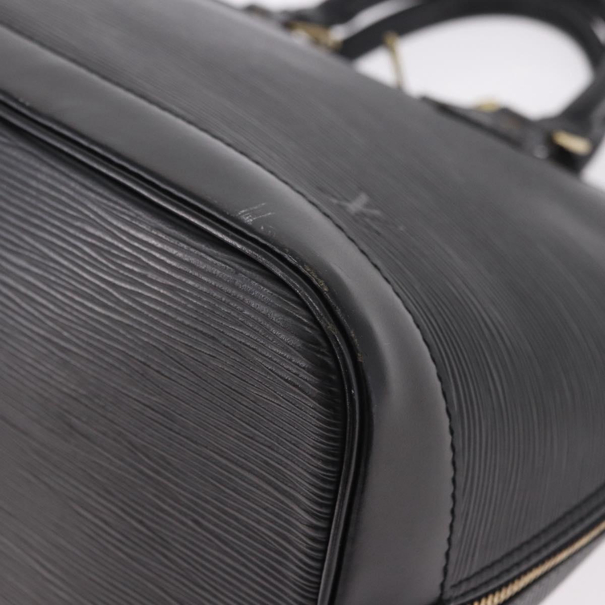 LOUIS VUITTON Epi Alma Hand Bag Noir Black M52142 LV Auth 185634A