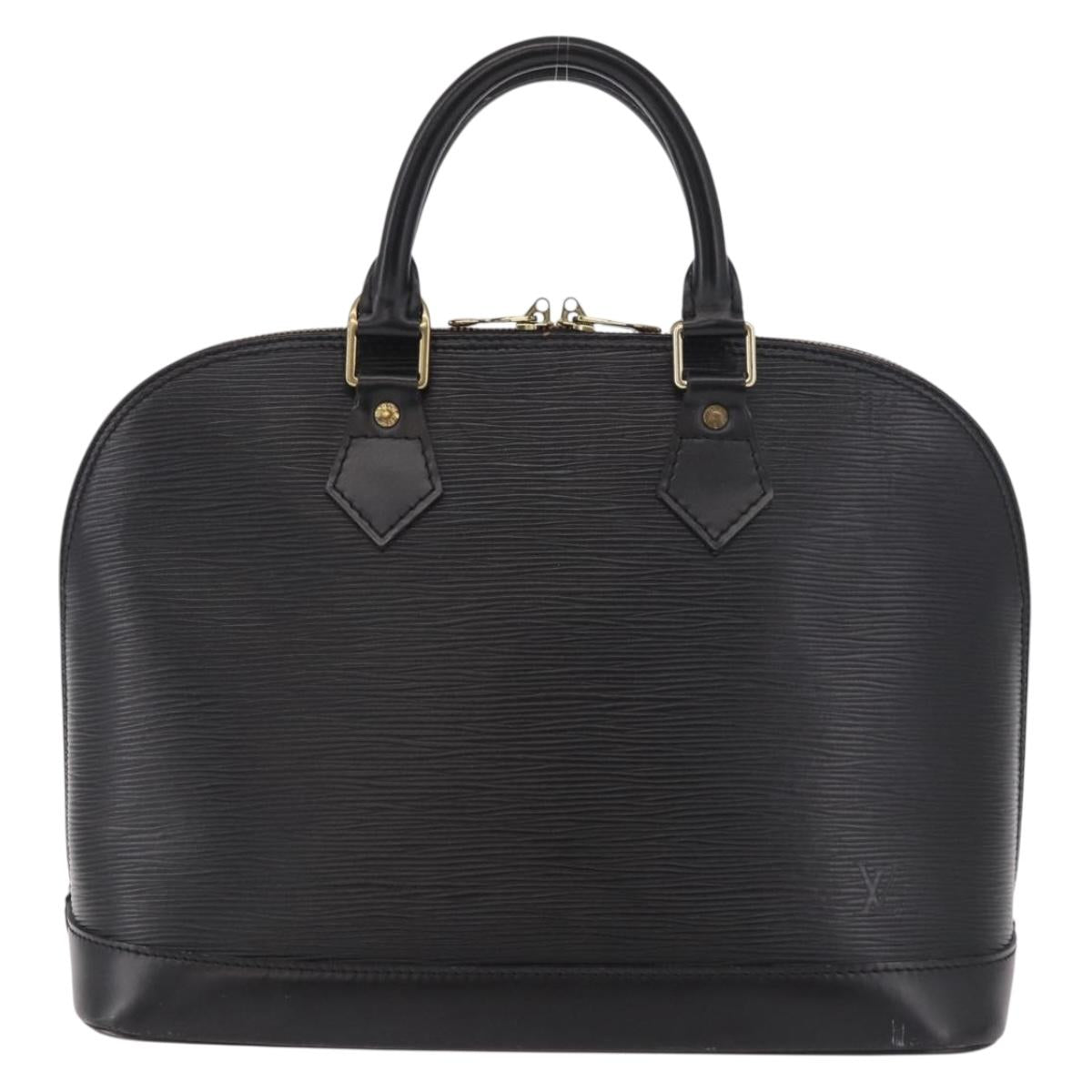 LOUIS VUITTON Epi Alma Hand Bag Noir Black M52142 LV Auth 185634A