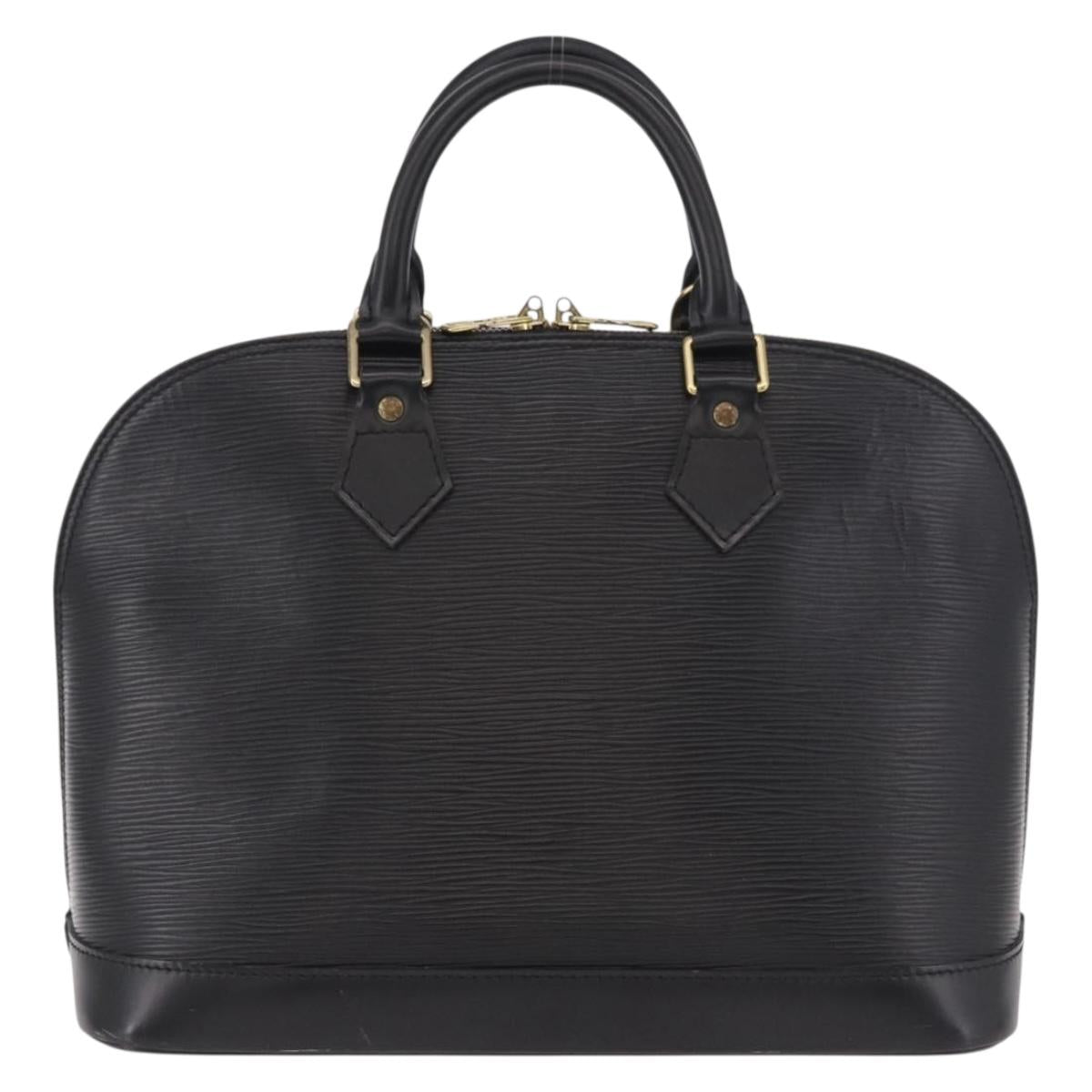 LOUIS VUITTON Epi Alma Hand Bag Noir Black M52142 LV Auth 185634A