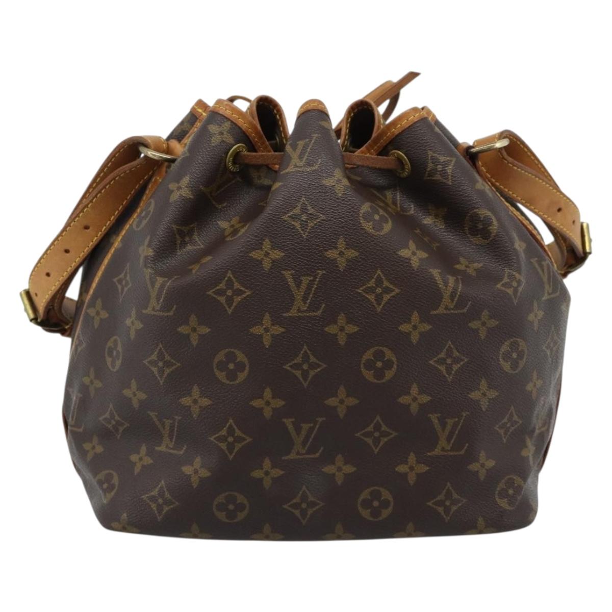 LOUIS VUITTON Monogram Petit Noe Shoulder Bag M42226 LV Auth 185637