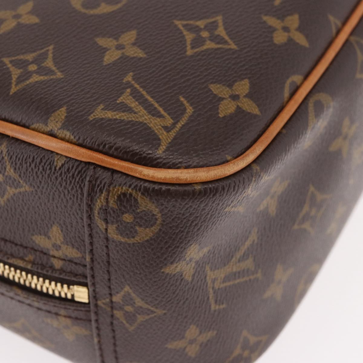 LOUIS VUITTON Monogram Trouville Hand Bag M42228 LV Auth 185638A