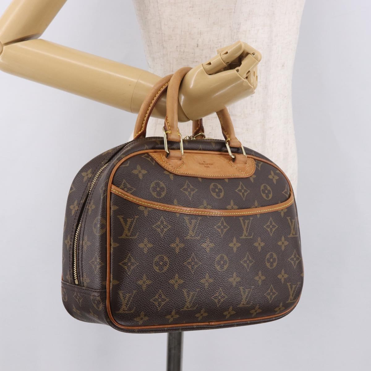 LOUIS VUITTON Monogram Trouville Hand Bag M42228 LV Auth 185638A