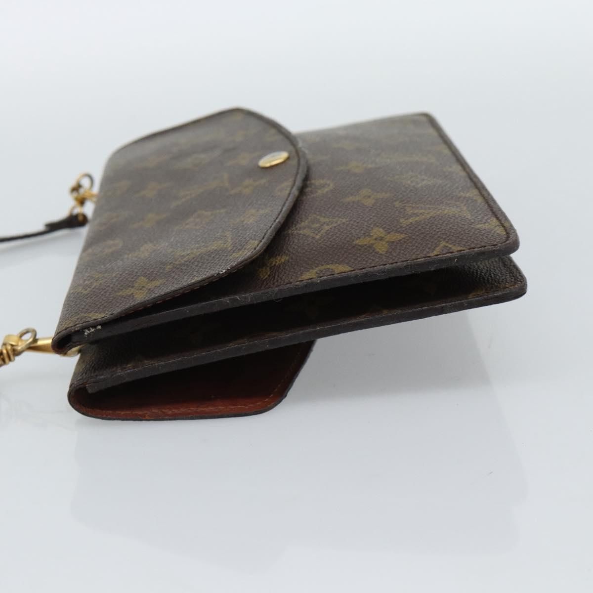 LOUIS VUITTON Monogram Double Rabat Shoulder Bag M51815 LV Auth 185641