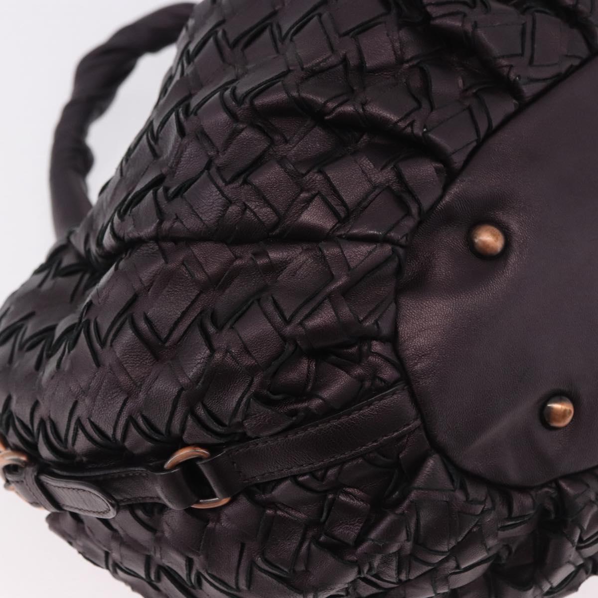 Miu Miu Hand Bag Leather Purple Auth 185647M