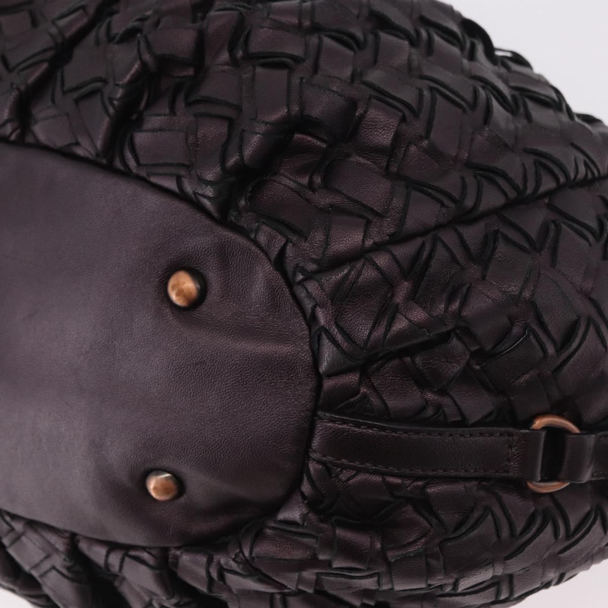 Miu Miu Hand Bag Leather Purple Auth 185647M
