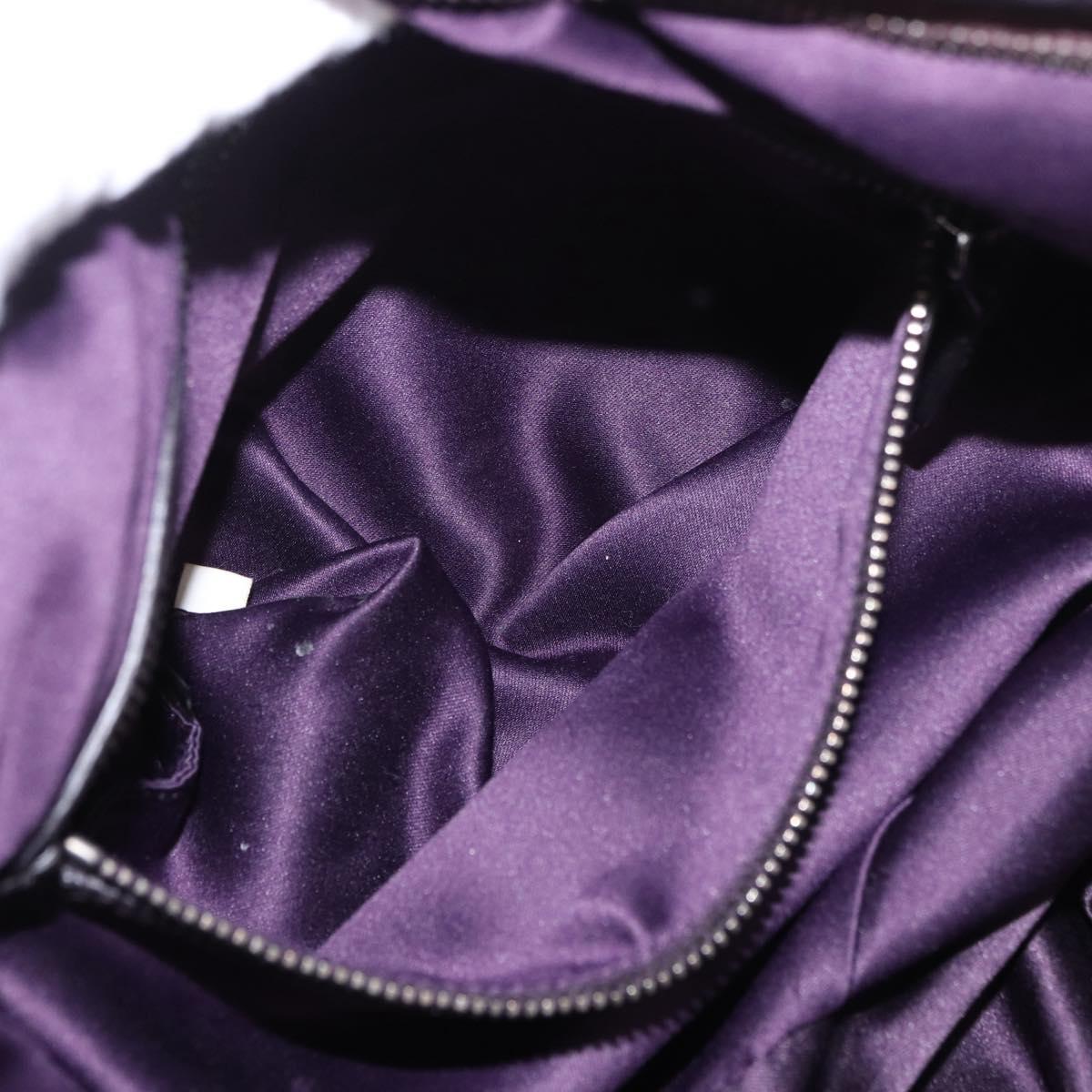 Miu Miu Hand Bag Leather Purple Auth 185647M