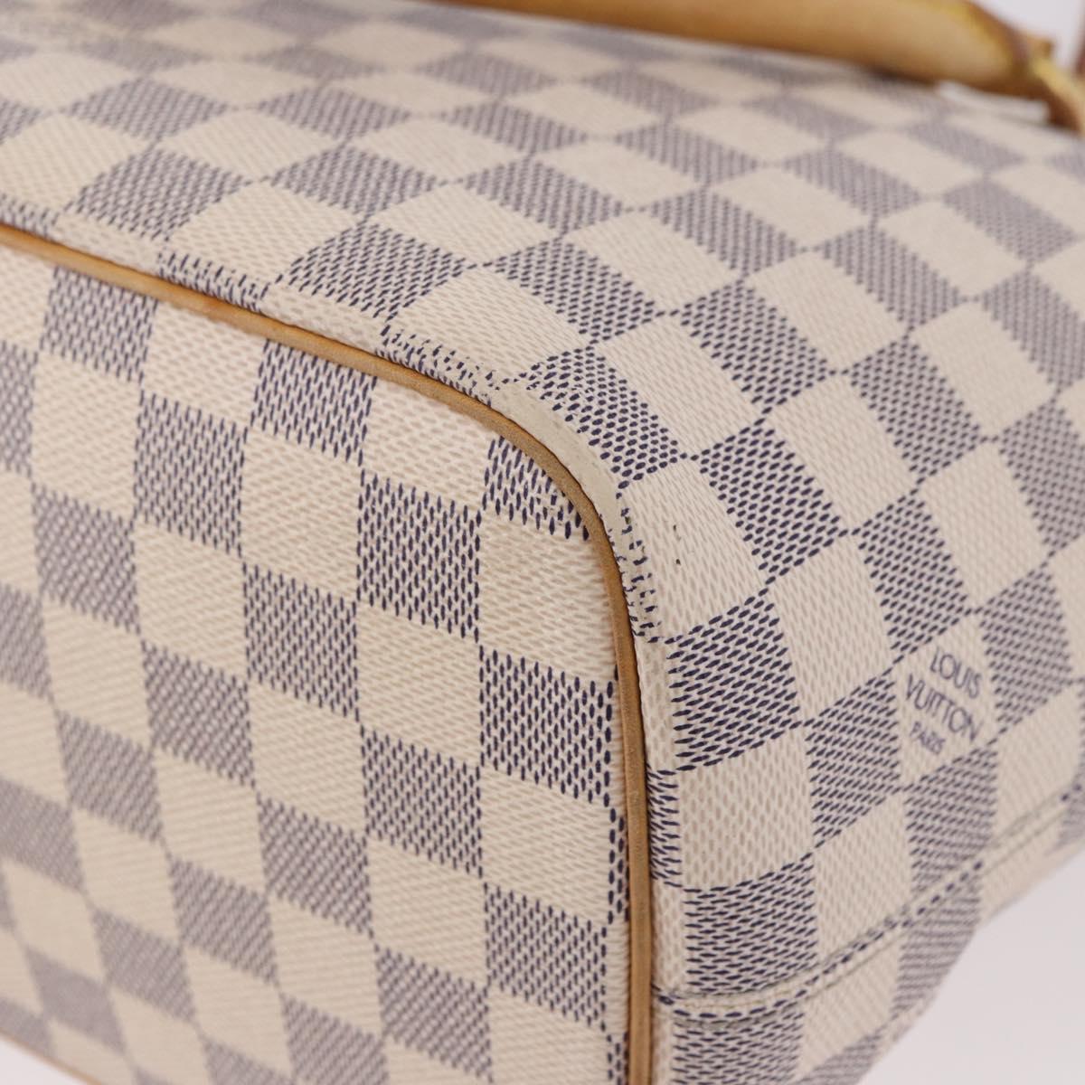 LOUIS VUITTON Damier Azur Saleya PM Tote Bag N51186 LV Auth 185655