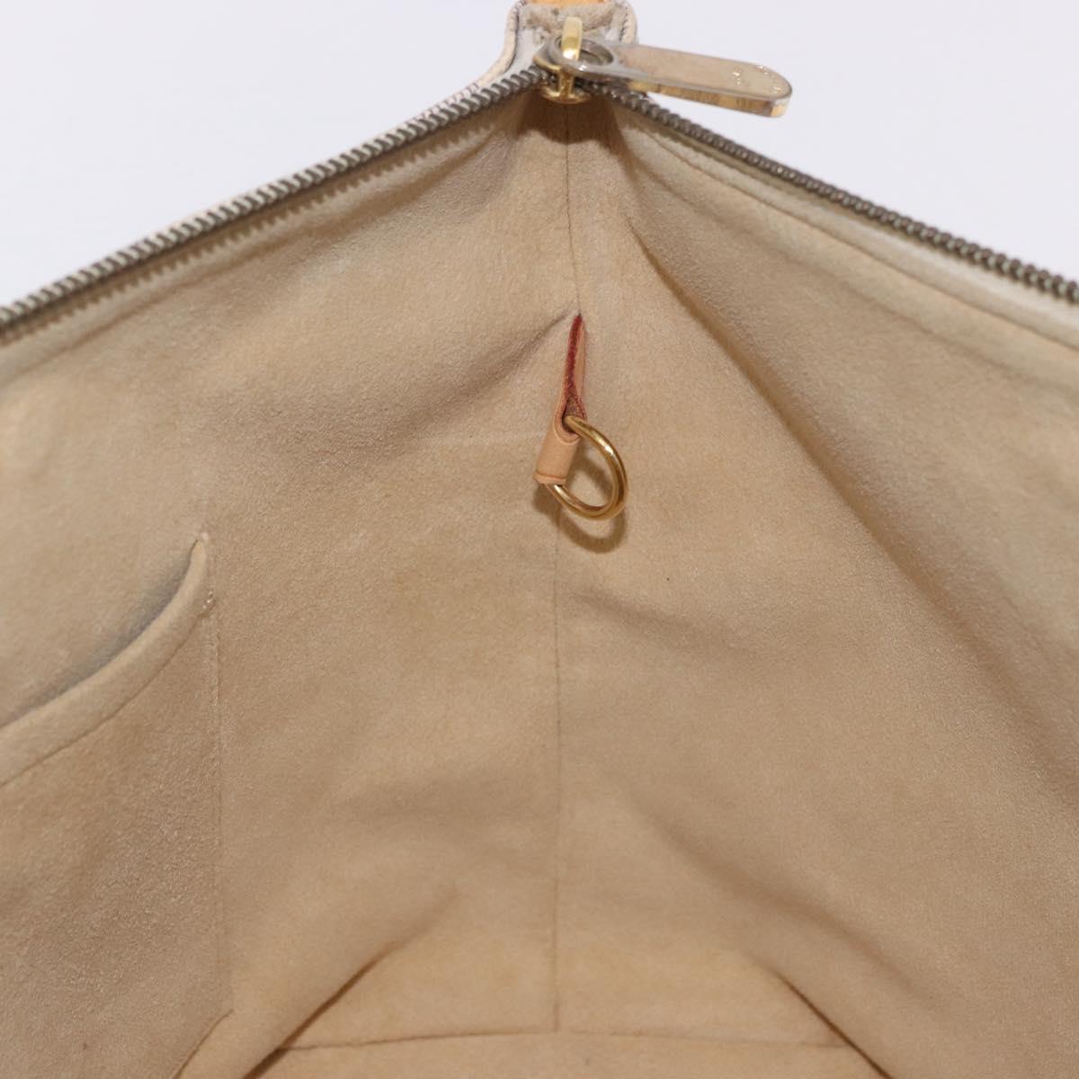 LOUIS VUITTON Damier Azur Saleya PM Tote Bag N51186 LV Auth 185655