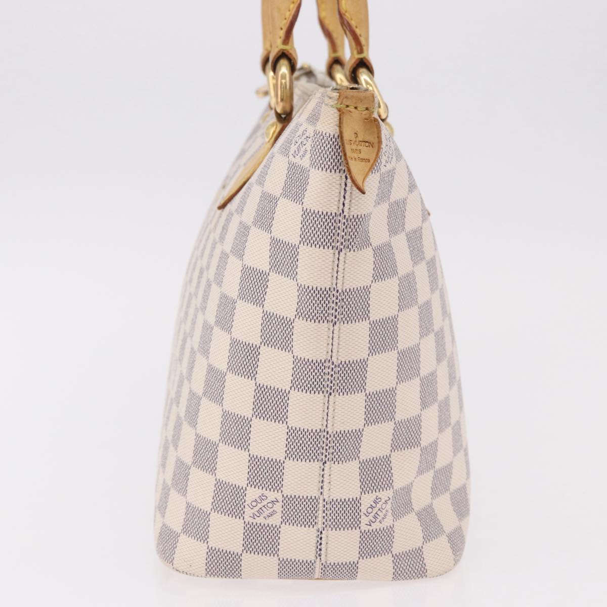 LOUIS VUITTON Damier Azur Saleya PM Tote Bag N51186 LV Auth 185655