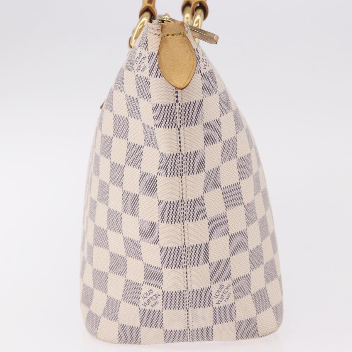 LOUIS VUITTON Damier Azur Saleya PM Tote Bag N51186 LV Auth 185655