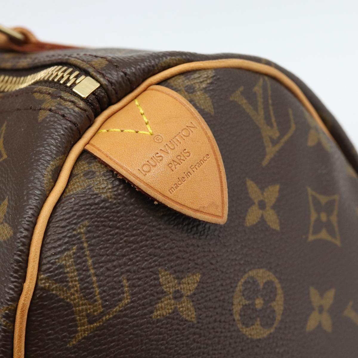 LOUIS VUITTON Monogram Speedy 30 Hand Bag M41526 LV Auth 185656SAV