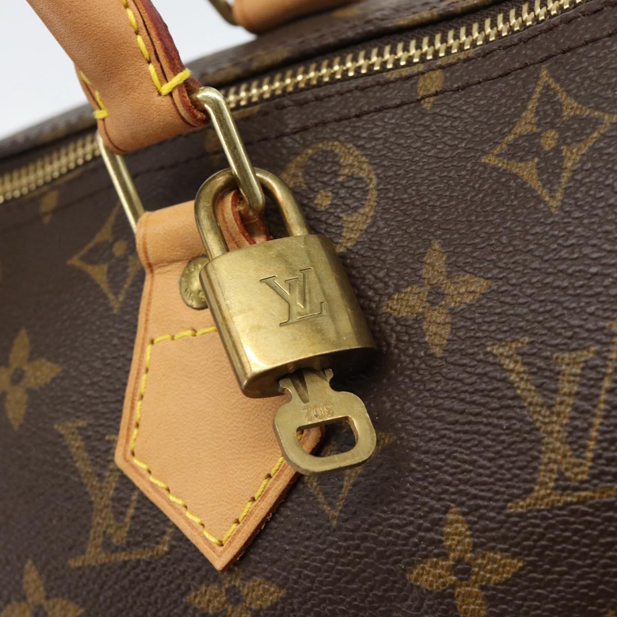 LOUIS VUITTON Monogram Speedy 30 Hand Bag M41526 LV Auth 185656SAV