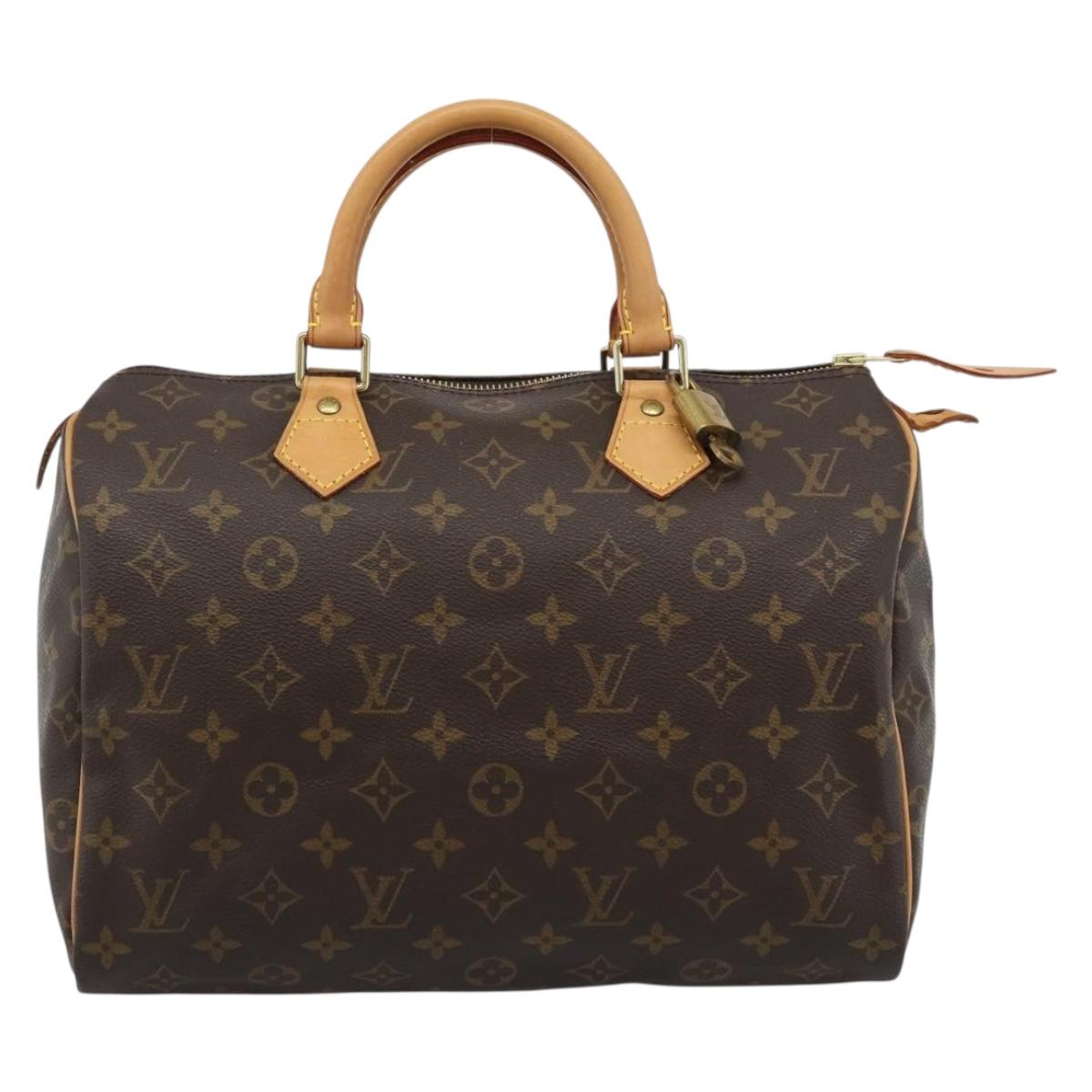 LOUIS VUITTON Monogram Speedy 30 Hand Bag M41526 LV Auth 185656SAV