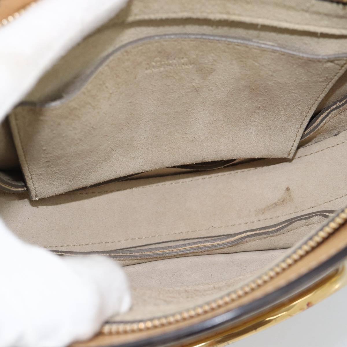Chloe Hand Bag Leather 2way Beige Gold Auth 185674A