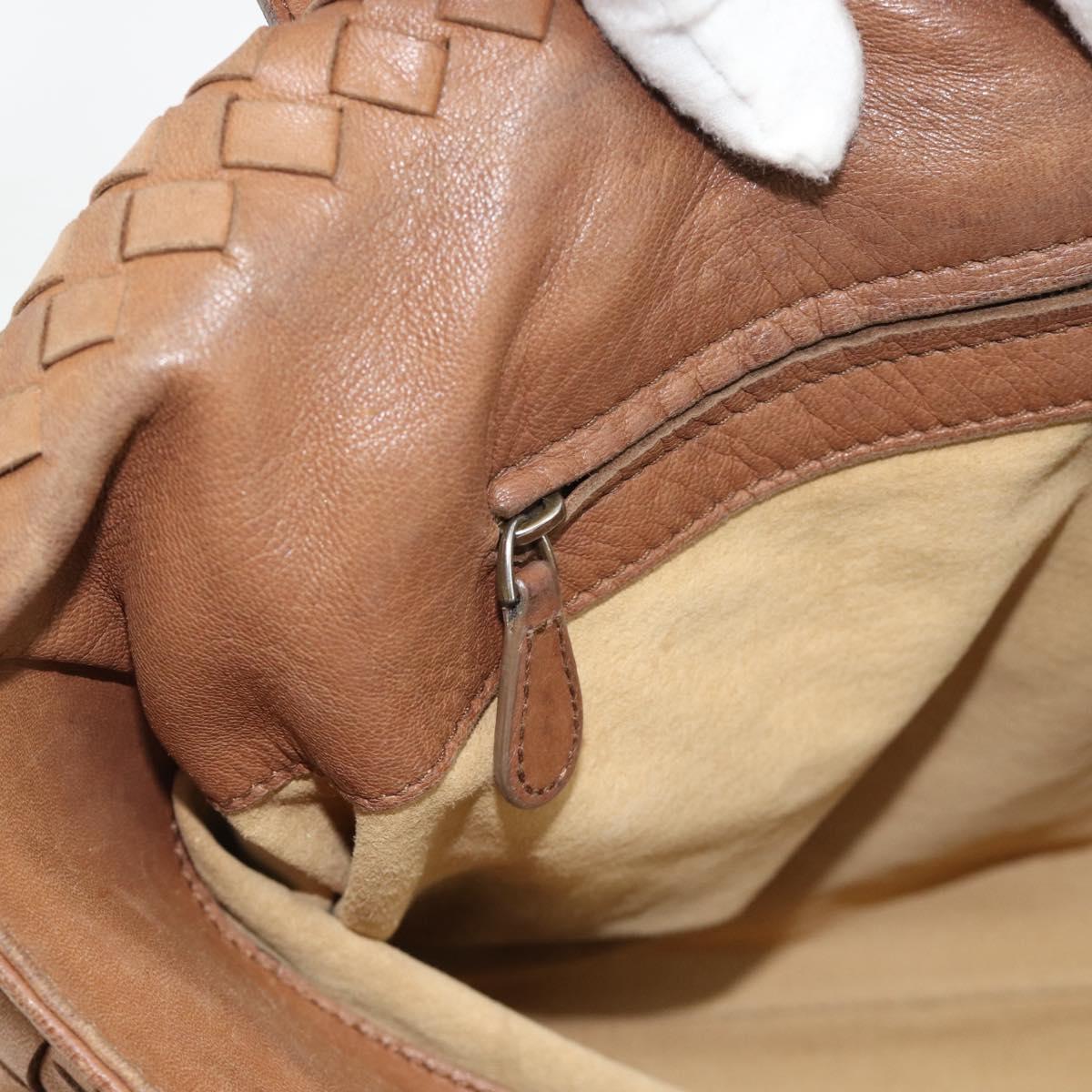 BOTTEGA VENETA INTRECCIATO Hand Bag Leather Brown Gold 171265 Auth 185676