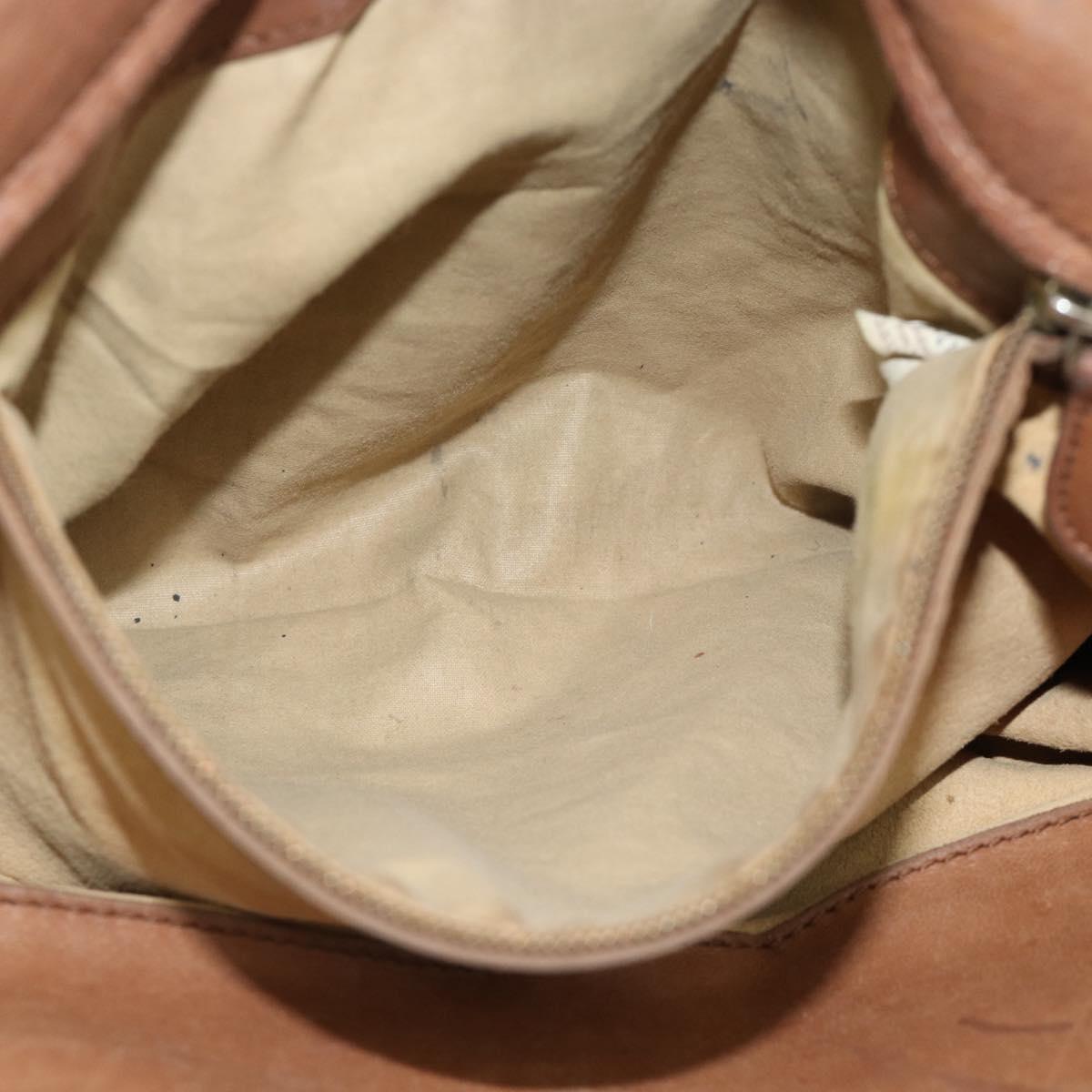 BOTTEGA VENETA INTRECCIATO Hand Bag Leather Brown Gold 171265 Auth 185676